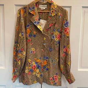 DVF Diana Von Furstenberg Silk Blouse Small